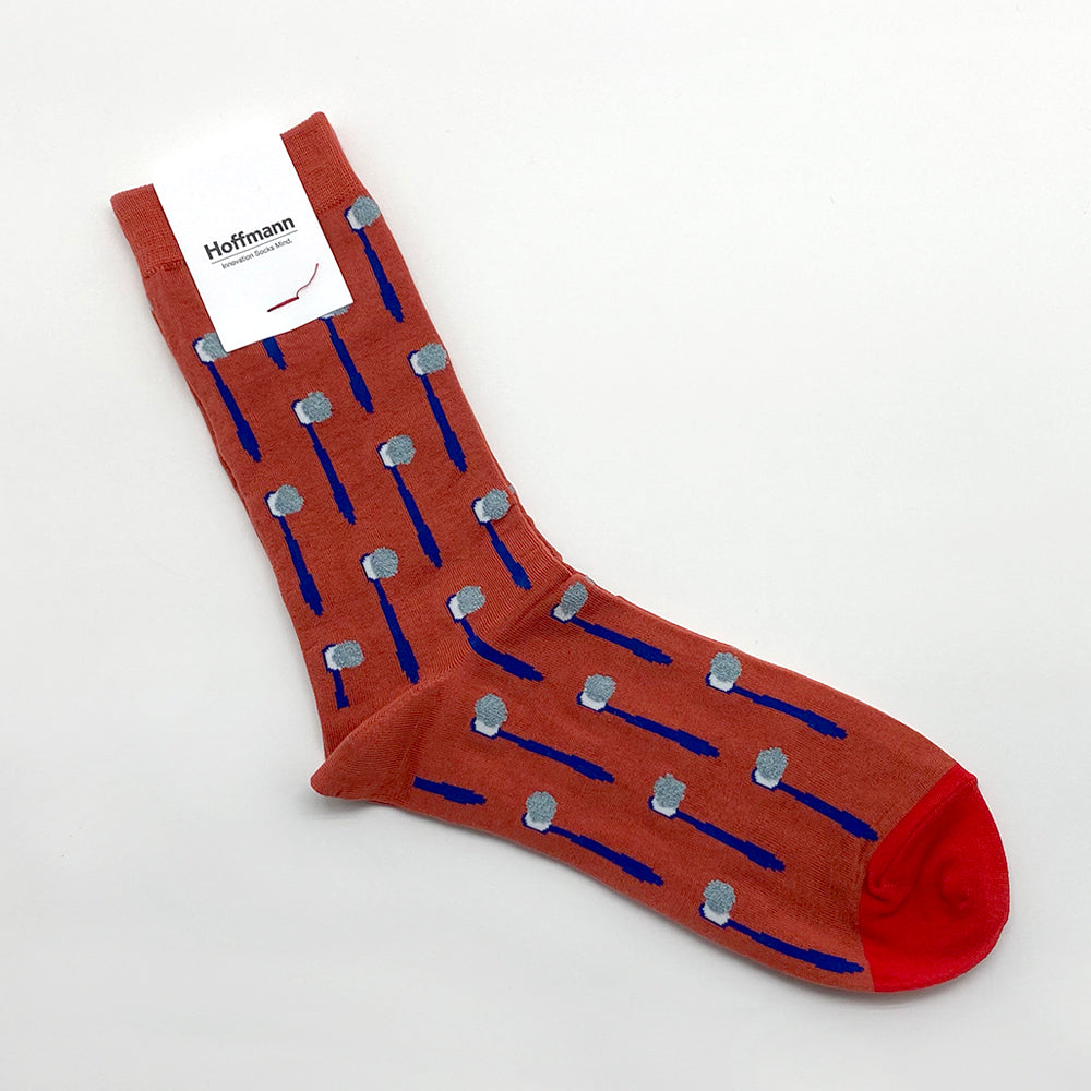 Hoffmann Cotton, Toothbrush Pattern, Thin Socks