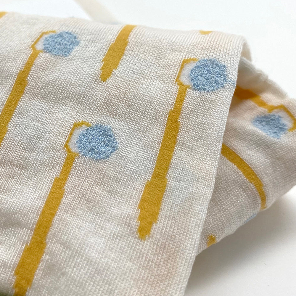 Hoffmann Cotton, Toothbrush Pattern, Thin Socks