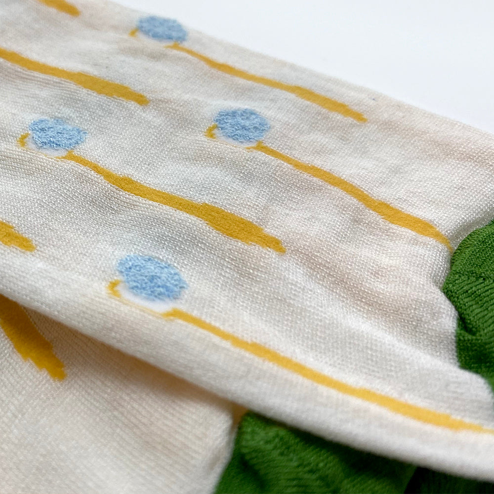 Hoffmann Cotton, Toothbrush Pattern, Thin Socks