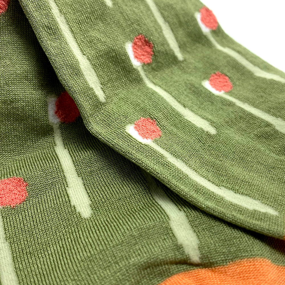 Hoffmann Cotton, Toothbrush Pattern, Thin Socks