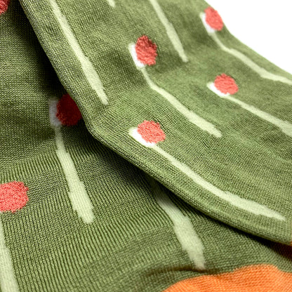 Hoffmann Cotton, Toothbrush Pattern, Thin Socks