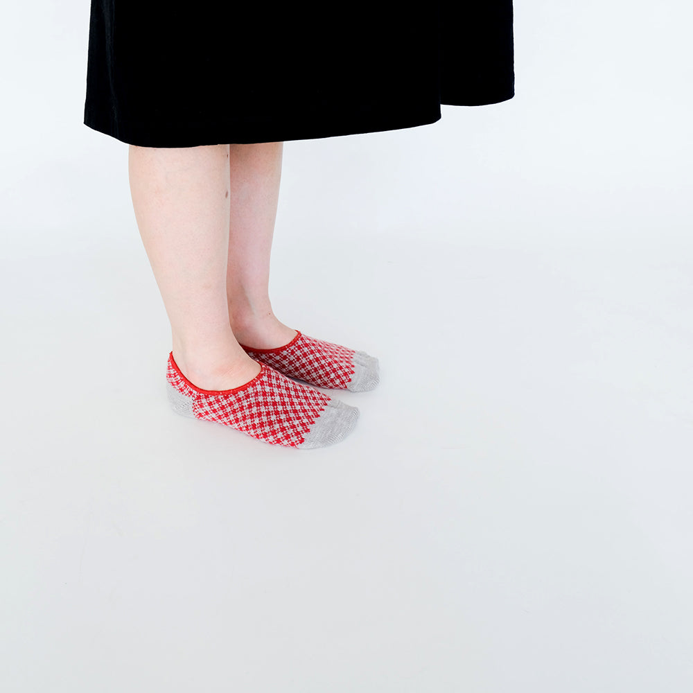 Hoffmann Organic Cotton, Plaid Pattern, Cover Socks 
