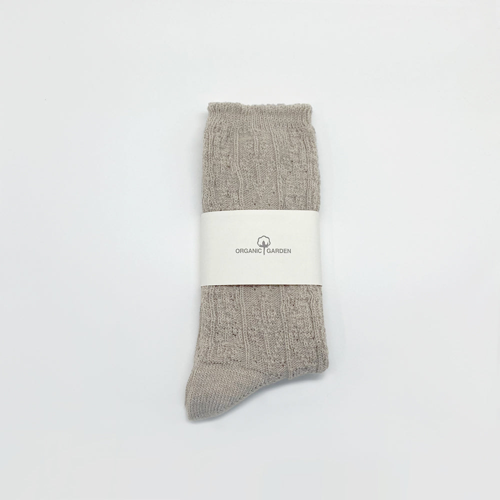 Organic Garden Linen Organic Cotton Mix, Chain Link Sock 