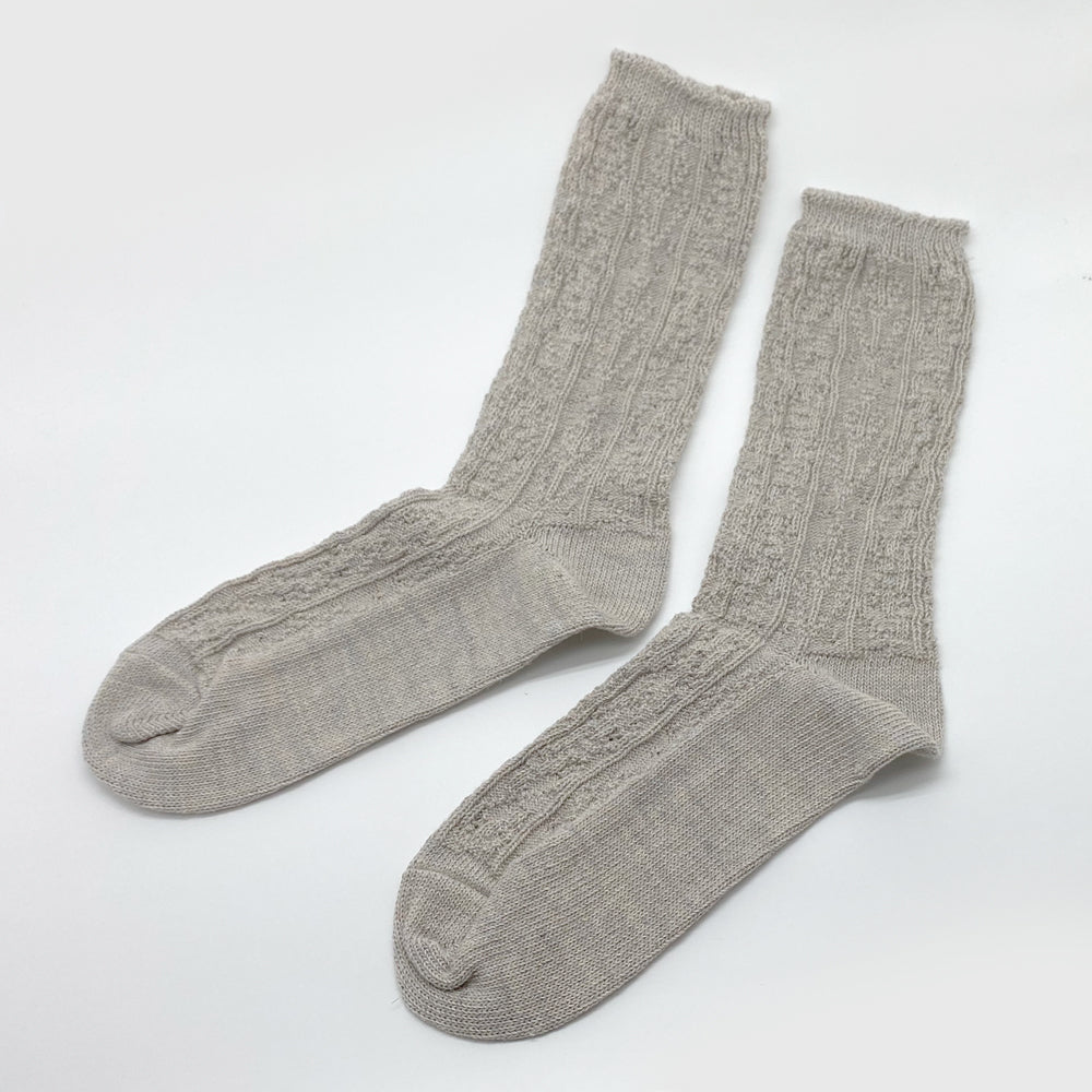 Organic Garden Linen Organic Cotton Mix, Chain Link Sock 