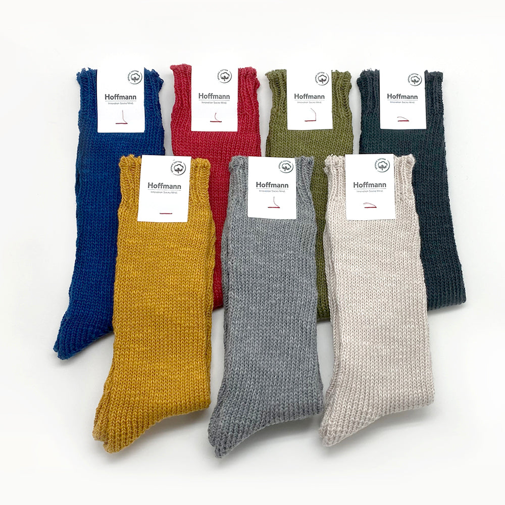 Hoffmann Organic Cotton, Needle Pulling Knitted Socks (22.5 - 24.5cm)