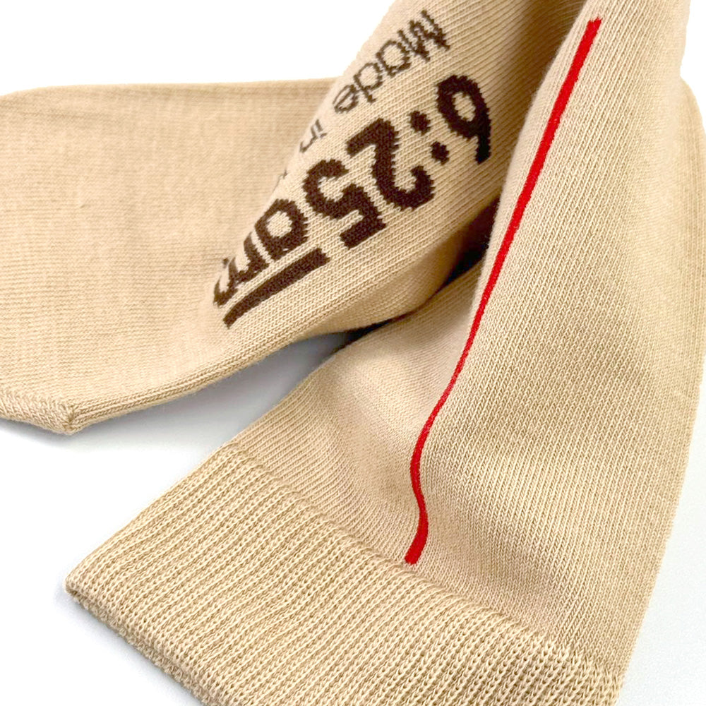 6:25am Red Line Sock