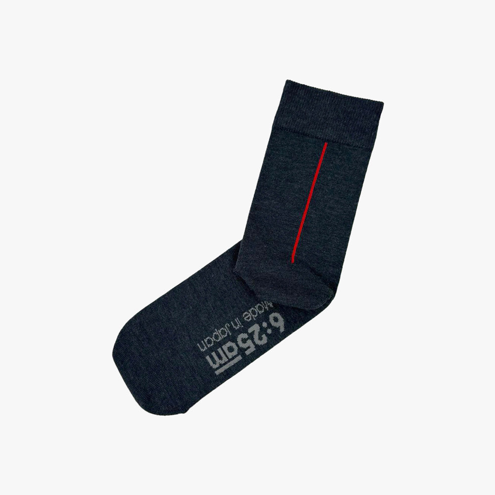 6:25am Red Line Sock