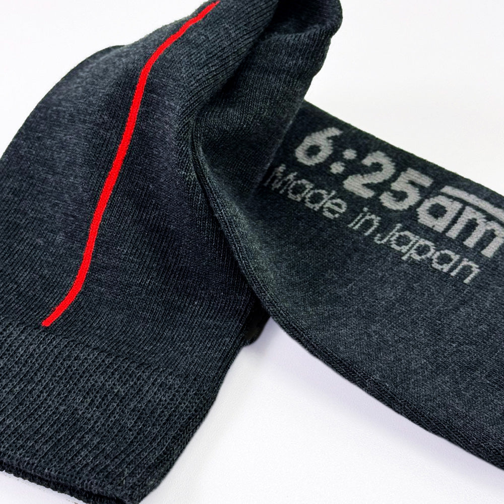 6:25am Red Line Sock