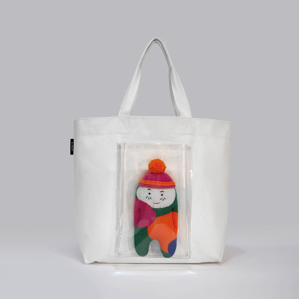 6:25am Transparent Pocket Tote Bag 