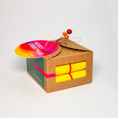 Christmas Mini Gift Box - 6:25am Red Line Sock