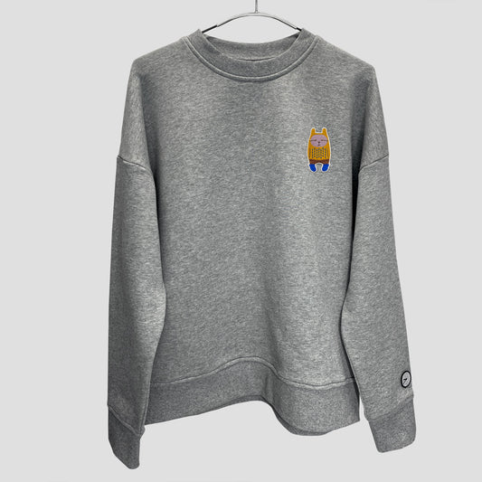 6:25am 灰色衛衣+厭世胸前織章