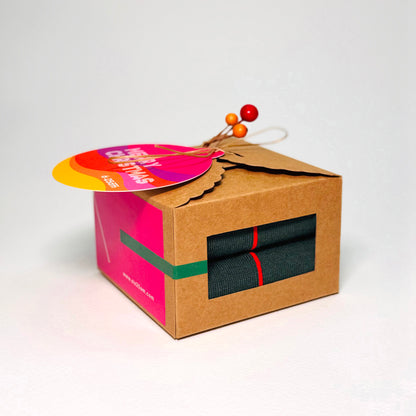 Christmas Mini Gift Box - 6:25am Red Line Sock