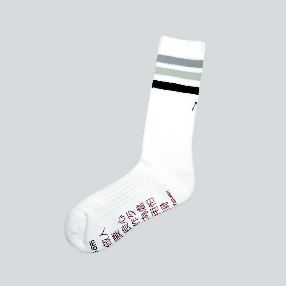6:25am 3-Colour Striped Crew Sock